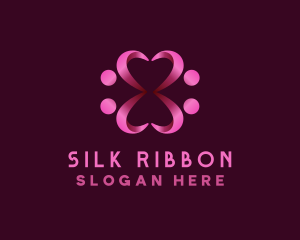 Heart Ribbon Community logo design