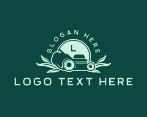 Lawn Mower Yard Grass logo