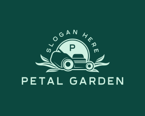 Lawn Mower Yard Grass logo design