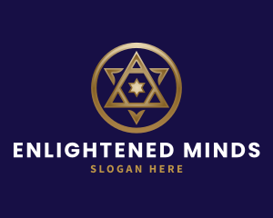 Jewish Star Religion logo