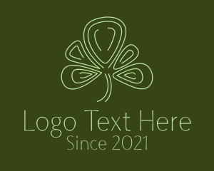 Minimalist Clover Leaf  logo