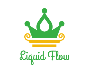 Water Spa Crown  logo design