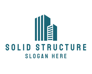 Modern Building City Structure  logo design