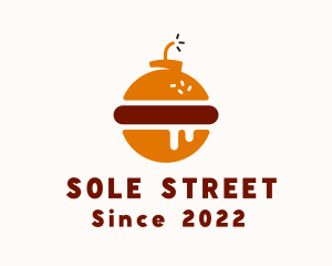 Bomb Burger Street Food  logo design