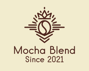 Brown Coffee Crown  logo design