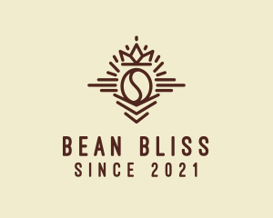 Coffee Bean Crown  logo design