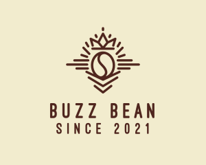 Coffee Bean Crown  logo design