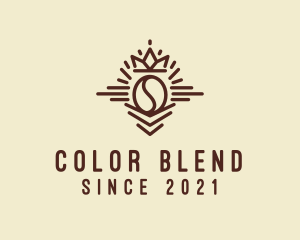 Coffee Bean Crown  logo design