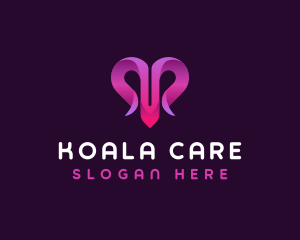 Heart Love Care logo design