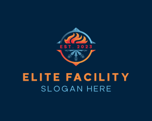 Fire Snowflake Facility logo design