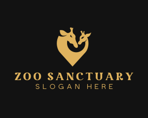 Wild Giraffe Zoo logo design