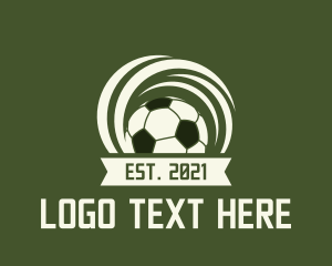 Soccer Ball Banner logo