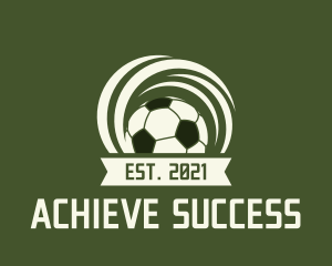 Soccer Ball Banner logo design