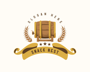 Barrel Liquor Brewery logo design