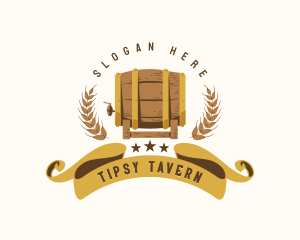 Barrel Liquor Brewery logo design