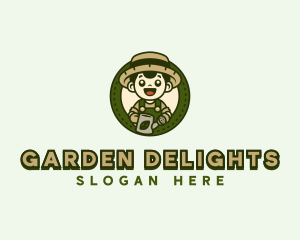 Gardener Landscaping Garden logo design