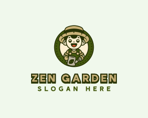 Gardener Landscaping Garden logo design