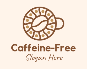 Festive Coffee Bean Cup logo design