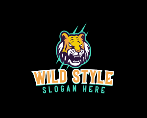 Wild Tiger Game logo design