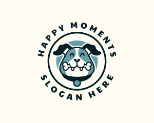 Happy Dog Bone Treat logo design