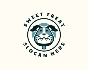 Happy Dog Bone Treat logo design