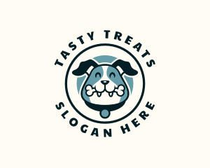 Happy Dog Bone Treat logo design