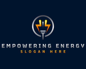 Electric Plug Energy logo design