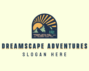 Adventure Mountain Trekking logo design