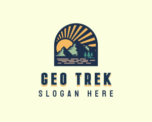 Adventure Mountain Trekking logo design