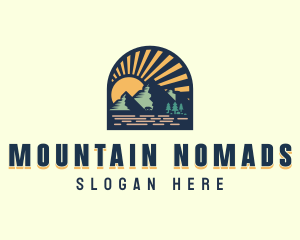 Adventure Mountain Trekking logo design