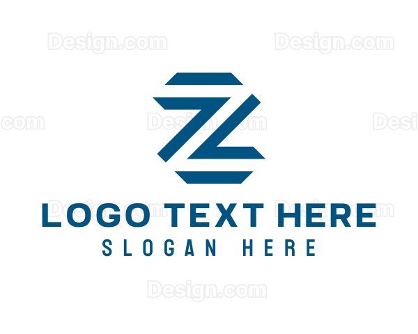 Blue Letter Z Logo