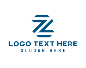 Blue Letter Z  logo