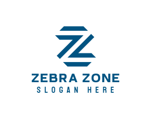 Blue Letter Z  logo design