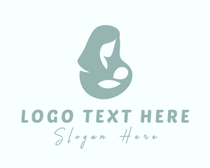 Mom Breastfeed Baby Logo