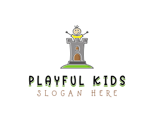 Kid Castle Daycare logo design