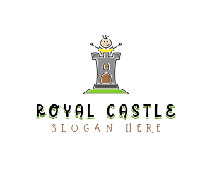 Kid Castle Daycare logo design