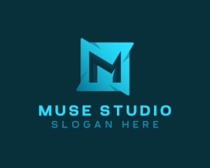Startup Company Studio Letter M logo design