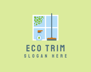 Eco Window Cleaner logo design