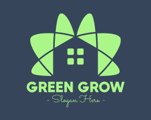 Green House Flower logo design