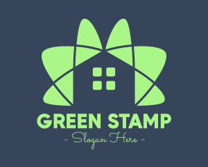 Green House Flower logo design