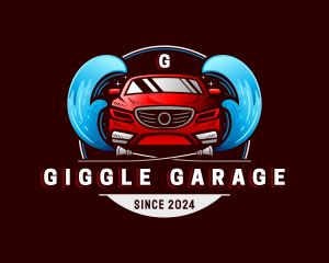 Car wash Garage Detailing logo design