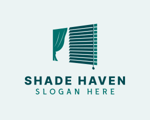 Green Window Blinds logo design