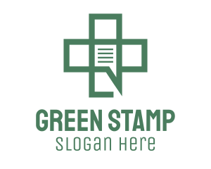 Green Medical Chat logo design