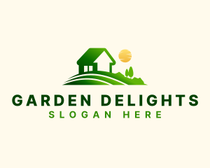 Lawn Yard Landscaping logo design