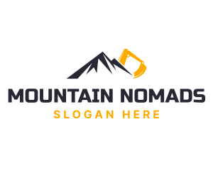 Mountain Excavation Contractor logo design