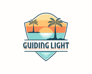 Tourism Beach Vacation logo design