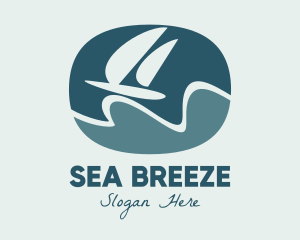 Sailing Yacht Badge logo