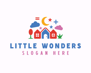 Kindergarten Preschool Childcare  logo design