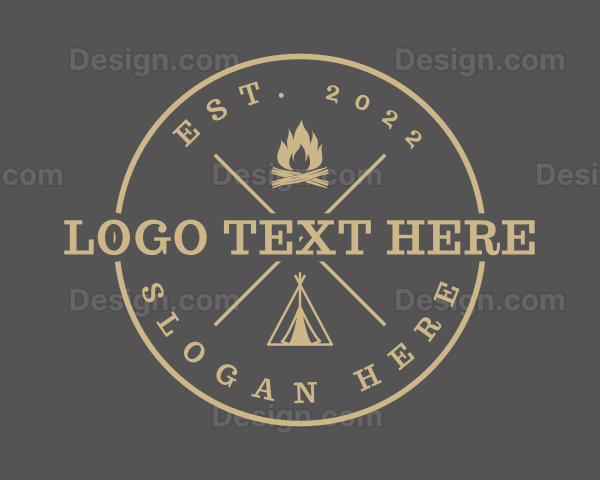 Outdoor Camping Adventure Logo