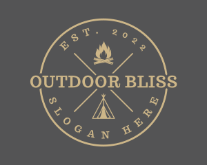 Outdoor Camping Adventure logo design